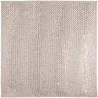 vidaXL Områdesmattor Fyrkantig FARO Kräm 200 x 200 cm Polyester