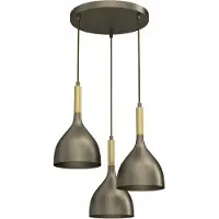 Luminex Hänglampa Noak , dimbar, Aluminium / grå / zink, Vardagsrum / matsal, Metall, Pendellampa