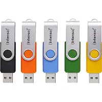 Intenso Office Line USB-minne Box 16 GB Gul, Grön, Svart, Blå, Orange 3543575 USB 3.2 Gen 1