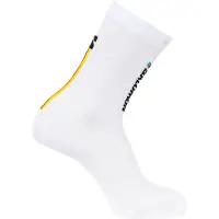 Salomon Pulse Race Flag Crew, Löparstrumpor, Vit