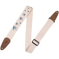 Levys Leathers Nature 2" Cotton Guitar Strap Blue Birds