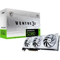 MSI Grafikkort - - GeForce RTX 5080 Ventus 3X OC Vit - 16 Go - GDDR7 - PCIe Gen 5