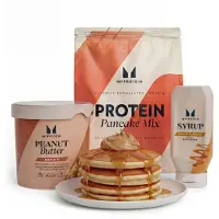 Myprotein Pancake Bundle - Raspberry - Peanut Butter, Smooth - Golden Syrup