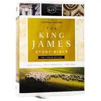 The King James Study Bible, Full-Color Edition, Cloth-bound Hardcover, Red Letter