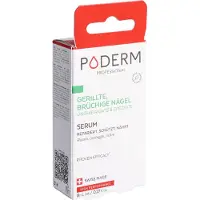 Poderm Nagelserum - PODERM - Räfflade, Sköra, Delade - 100% Naturligt - Veganskt - 8ml