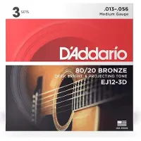 D'addario And Co EJ12-3D Gitarrsträngar