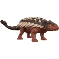 Mattel Jurassic World New Ruler Action Figure Ankylosaurus years old and HDX36 Brown Medium (JURASSIC WORLD) Roar! [Total length: approx. 26cm] [4 up]