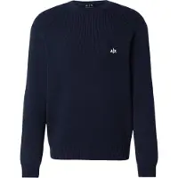 Armani Exchange för män. XM002819AF12930UB101 Super Commercial Regular Fit-jumper svart (M), Casual, Bomull, Lång ärm