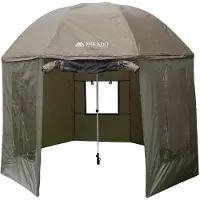 Mikado Fishing Umbrella med sidoskydd och myggnät 3 m