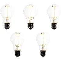 LUEDD Set med 5 E27 dimbara LED-lampor A60 Klar 7,2W 1521 lm 3000K