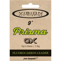 Vision Fly Fishing Vision Fluorocarbon Tafs Prisma 9' (Spets Tjocklek: 4X 0,18)