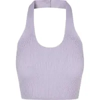 Urban Classics Broderad topp ljuslila