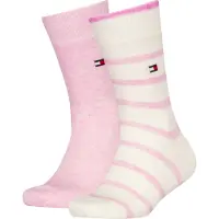 Tommy Hilfiger Strumpor - 2-pack - Breton - Rosa - - 31/34 - Strumpor