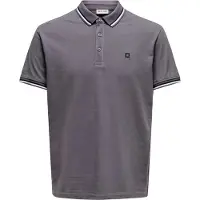 Only & Sons T-shirt 'ONSFletcher' mörkgrå / svart / vit
