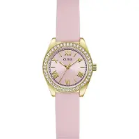 GUESS Analog klocka guld / rosa / transparent