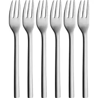 WMF Nuova tårtgaffel blank stål 16cm 6-pack