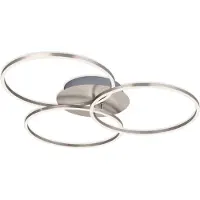 Briloner LED taklampa Frame, dimbar, Aluminium / grå / zink, Vardagsrum / matsal, Metall, Modern, LED-taklampa
