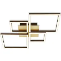 Briloner LED taklampa Frame, dimbar, Mässing / guld, Vardagsrum / matsal, Metall, Modern, LED-taklampa