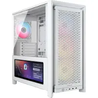 Corsair FRAME 4000D LCD RS ARGB Midi-Tower Datorchassi Svart 4 Förinstallerade LED-fläktar