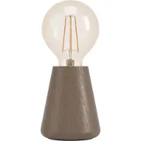 Eglo ASBY bordlampa H100 E27 mörkt trä FSC