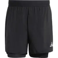Adidas - Trail running kläder - Run Essentials 2in1 Short M Black för Unisex - Storlek S - Svart