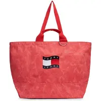 Tommy Hilfiger Tommy Jeans Wavy Flag Canvas Tote Bag