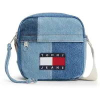 Tommy Hilfiger Tommy Jeans Logo Patchwork Denim Crossbody Reporter Bag