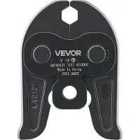 Vevor V15 Pressback, 15 mm pressback för V-formade rostfria stålrör, höghållfasta pressbackar i karburerat stål, kompatibel med standardpressverktyg