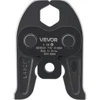 Vevor V28 Pressback, 28 mm pressback för V-formade rostfria rör, höghållfasta pressbackar i karburerat stål, kompatibel med 32NK standardpressverktyg
