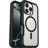 Otterbox Defender XT Case Apple iPhone 16 Pro Svart, Transparent Dammtätt, MagSafe-kompatibel, Stöttålig, Med axelrem 77-99696