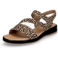 Gabor Sandal camel / mörkbeige / svart