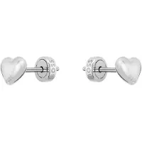 BOSS Heart-shaped stud earrings in stainless steel