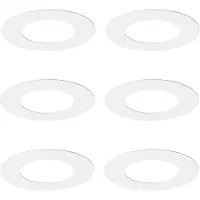 QAZQA Set med 6 vita distansringar för infällda spotlights 7,5 - 13 cm - Spacer