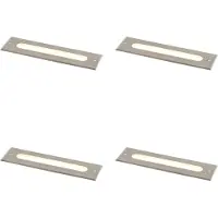 QAZQA Set med 4 moderna markspotlights stål 30 cm inkl. LED IP65 - Eline