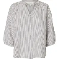 Selected Cleo-alberta Linen Blend 3/4-ärmsskjorta