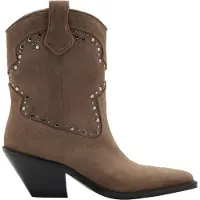 Mango Ankelboots 'KAI' mörkbeige