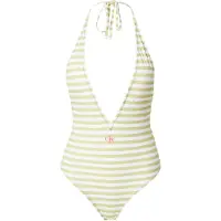 Calvin Klein Plunge Swimsuit CK Monogram