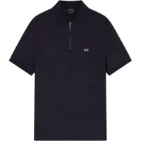 Armani Exchange för män. XM002372AF21936UB101 Polotröja i djup marinblå (XS), Casual, Viskos, Kort ärm, Marino