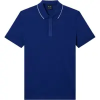 Armani Exchange för män. XM001285AF10366UB131 Polotröja bellwether marinblå (L), Vit, Casual, Bomull, Kort ärm, Marino