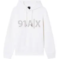Armani Exchange för män. XM002357AF10818U1074 Premium sweatshirt vit (L), Casual, Bomull, Kort ärm