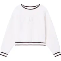 Armani Exchange för kvinnor. XW002072AF10804U1003 Sweatshirt med rund halsringning vit (L), Casual, NovaShell (+8000), Modal, Elastan
