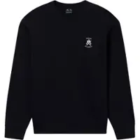 Armani Exchange för män. XM001777AF10818UC001 Mini logo sweatshirt svart (XL), Casual, Bomull, Kort ärm