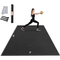 Vevor Träningsmatta Halkfri Yogamatta Gym Fitness Pilates Träningsmatta (2,4x1,5 m)