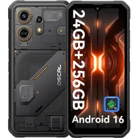 Oscal MARINE 3 Android 16 Smartphone 8GB+128GB MediaTek Helio G81 Tålig Telefon Mobil 8+256 Only cell phone svart