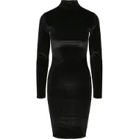 Urban Classics Velvet For Turtle Neck Klänning Med Långa ärmar
