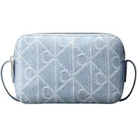 Calvin Klein Denim Allover Emblem Logo Camera Bag