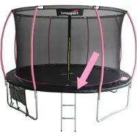 Lean Sport fjäderfäste till trampolin Sport Max 8ft svart/rosa