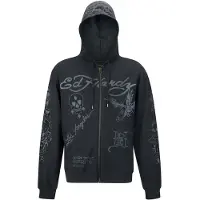 Ed Hardy Sweatjacka grå / svart