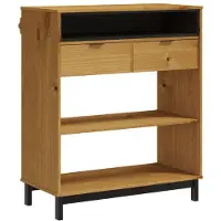 vidaXL FLAM barbord, 92x45x110 cm, massivt furuträ