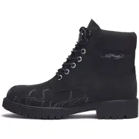 Ed Hardy Boots med snörning 'Flamme' svart